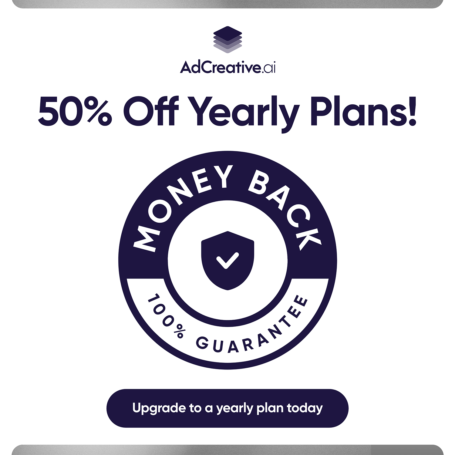 Get Up To 14X Conversion Rate + Save 50% Off Ad Creative Plan