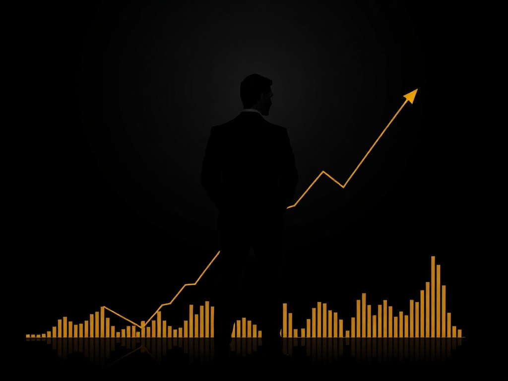 Trading candlestick chart used for market education