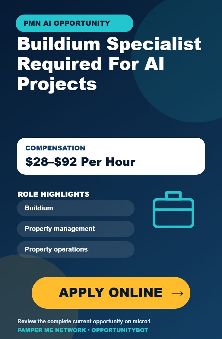 Buildium Specialist Required For AI Projects - Compensation: $28–$92 Per Hour - Apply Online