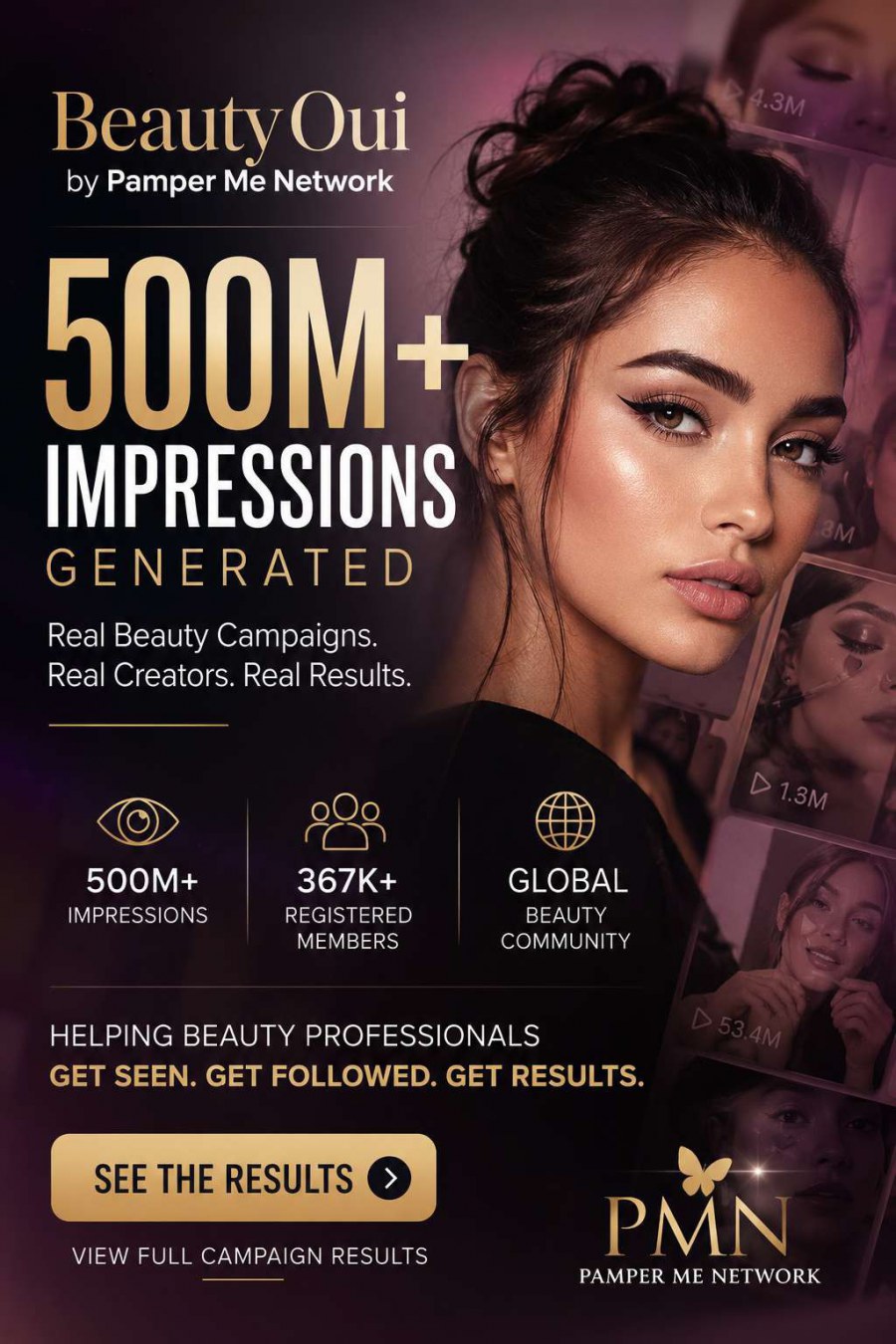 Beauty Oui by the Pamper Me Network: Proven Beauty Campaigns Driving 500M+ Impressions for Real Creators
