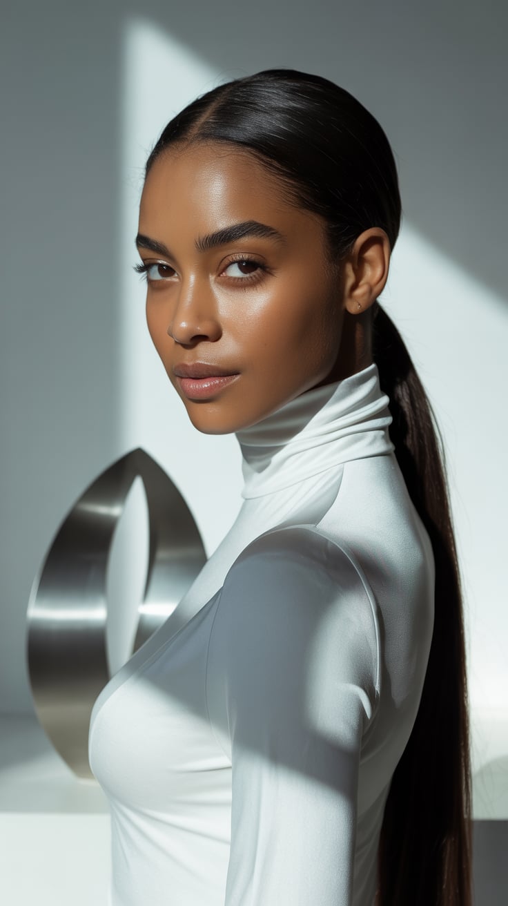 Everyday Style 🌿: Long Hair, Light Makeup & Casual Dress