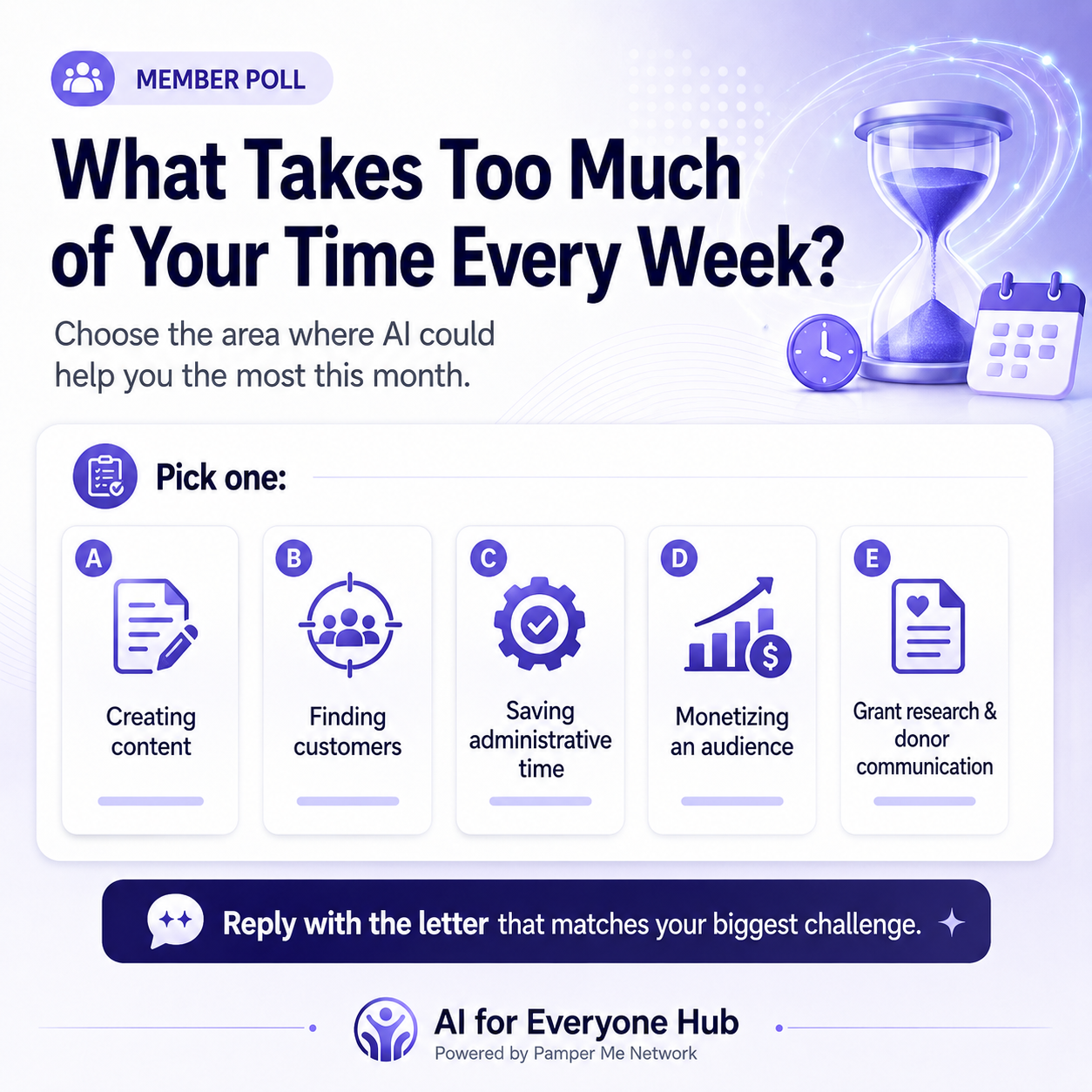 Member Poll Pinterest content template