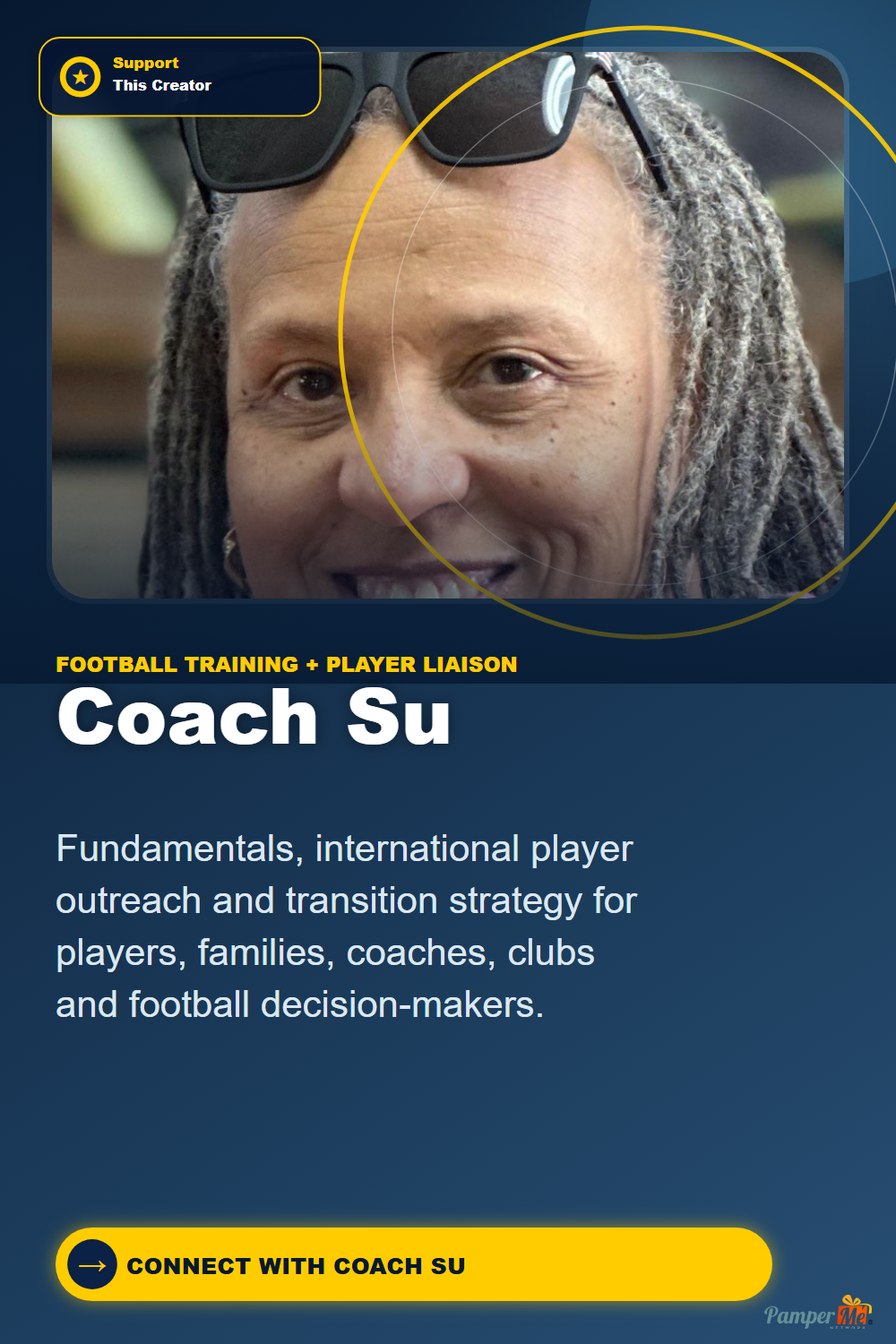 Pinterest design for Coach Su — International Player Liaison