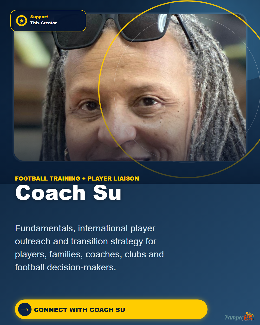 WhatsApp design for Coach Su — International Player Liaison