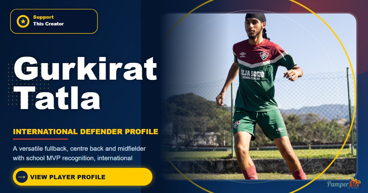 Gurkirat Tatla training in football kit