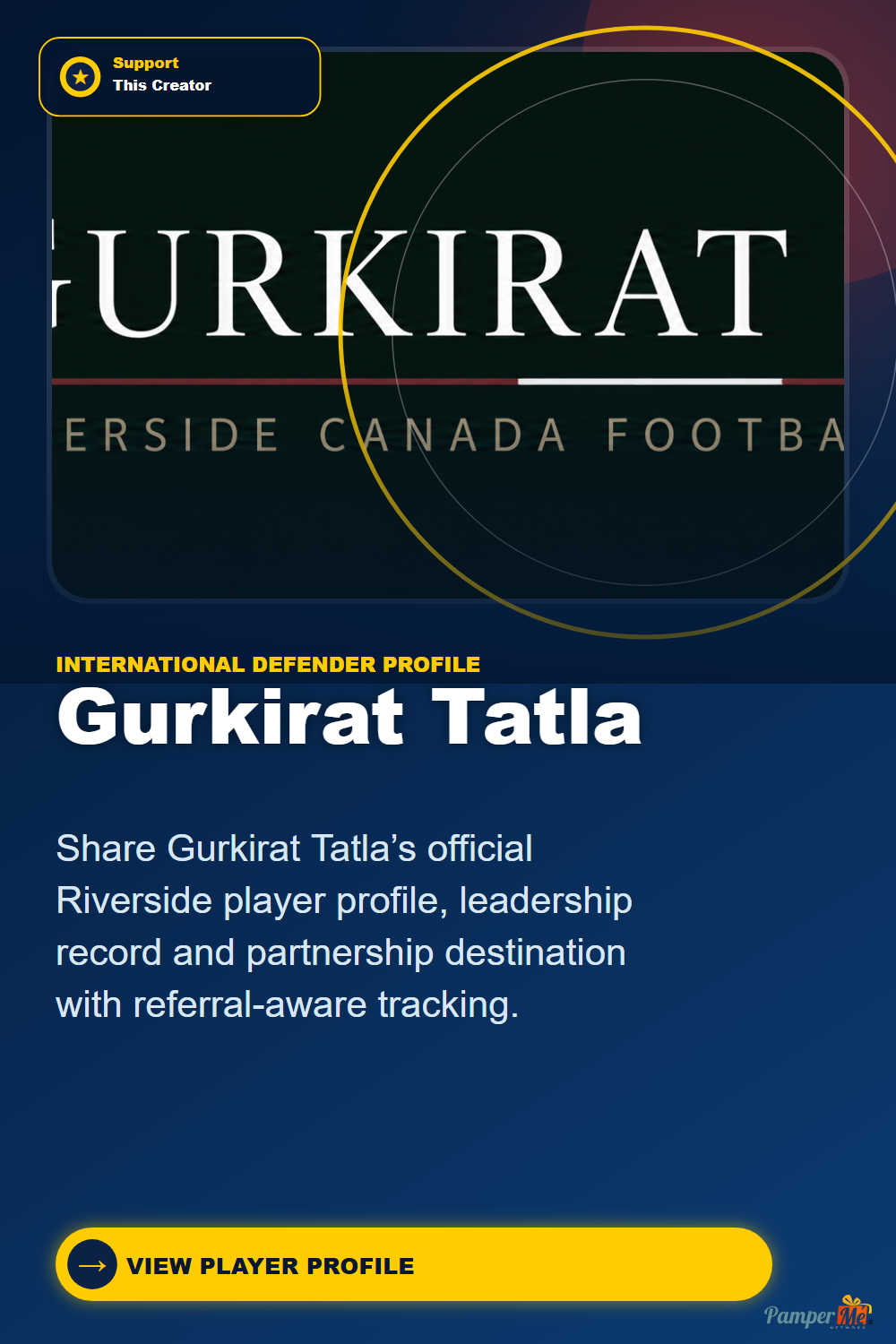 Pinterest design for Gurkirat Tatla — Leadership + Player Brand
