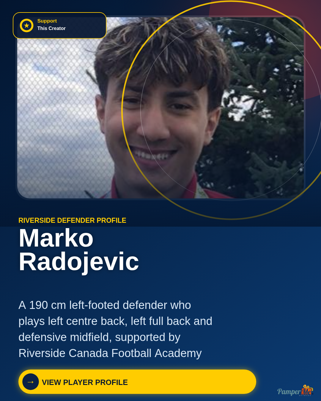 WhatsApp design for Marko Radojevic — Riverside Player Profile