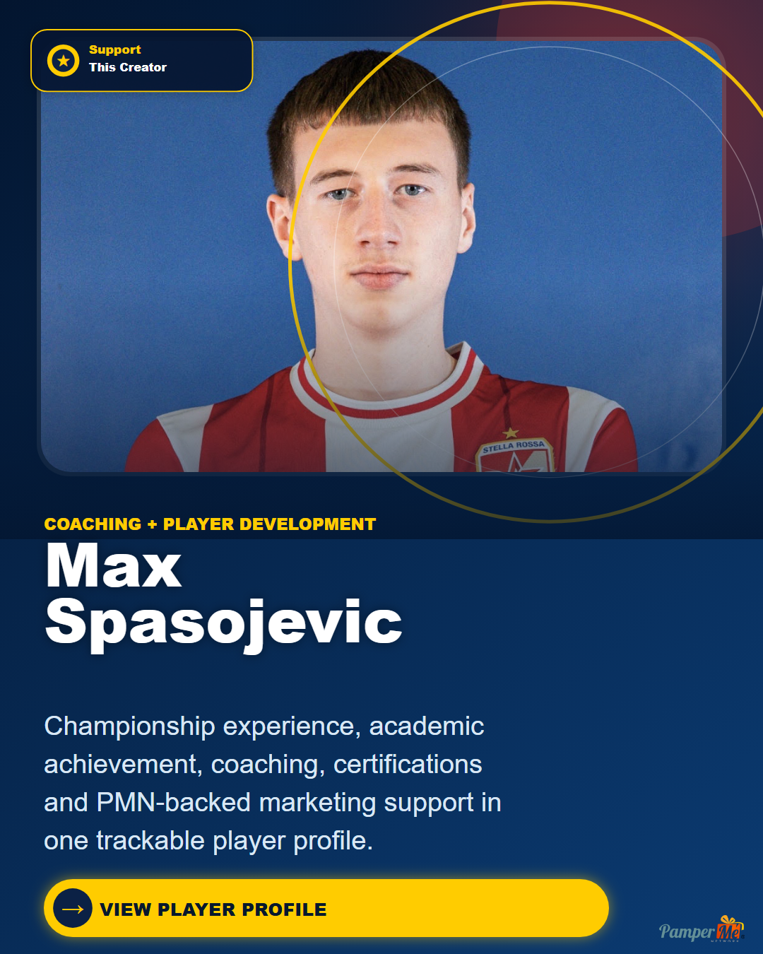 WhatsApp design for Max Spasojevic — Riverside Player Profile