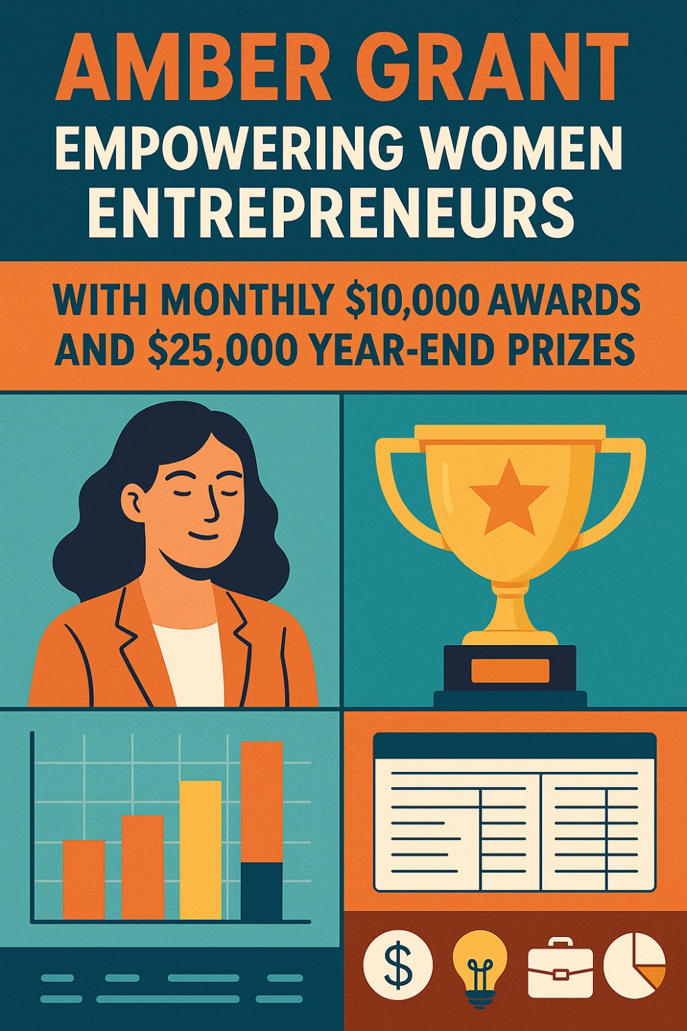 Amber Grant: Empowering Women Entrepreneurs with Monthly $10,000 Awards and $25,000 Year-End Prizes