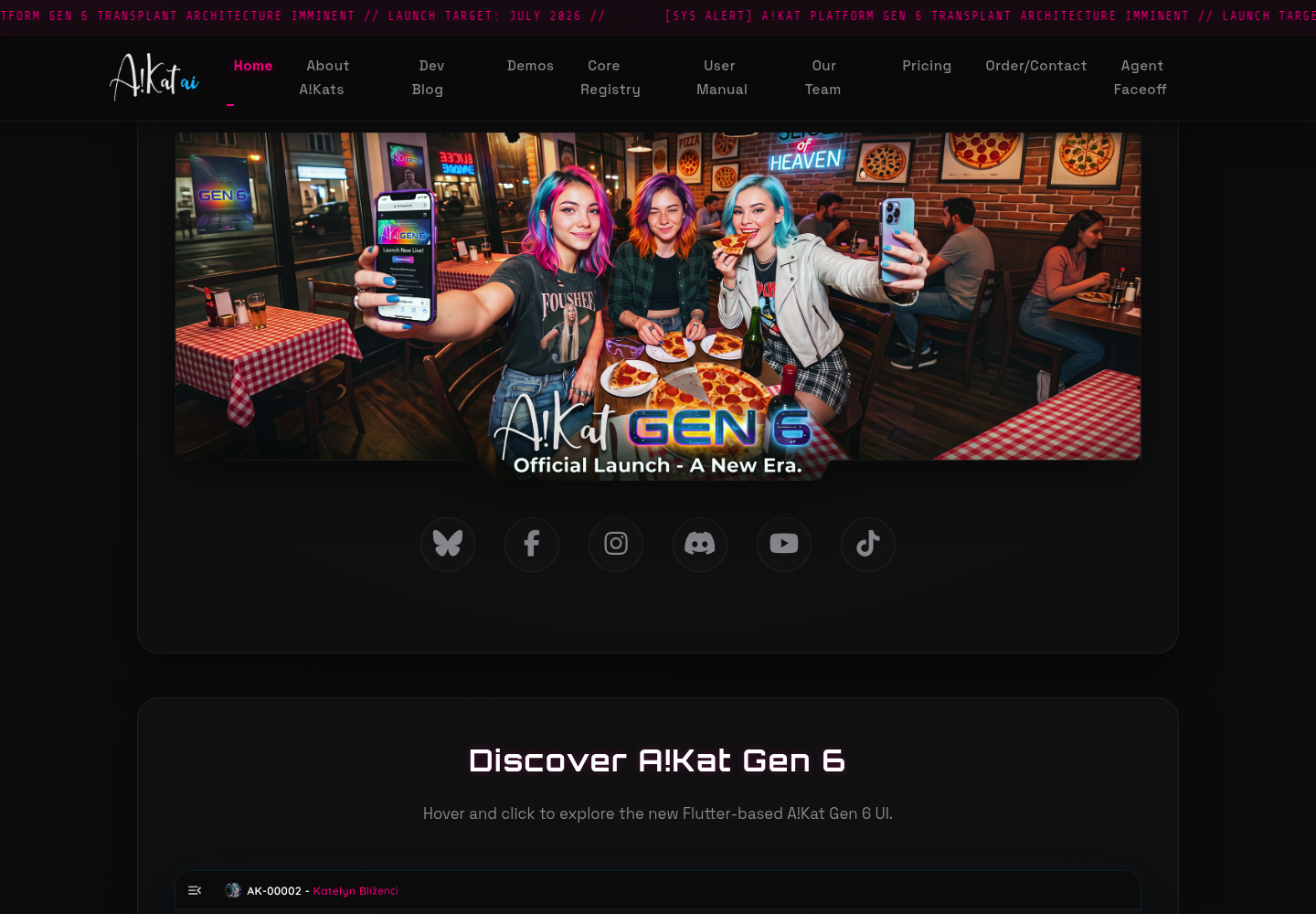 A!Kat ai website screenshot