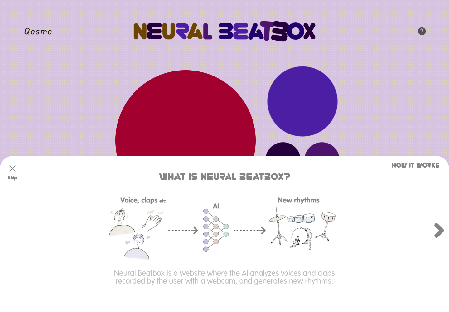 Neural Beatbox AI website screenshot