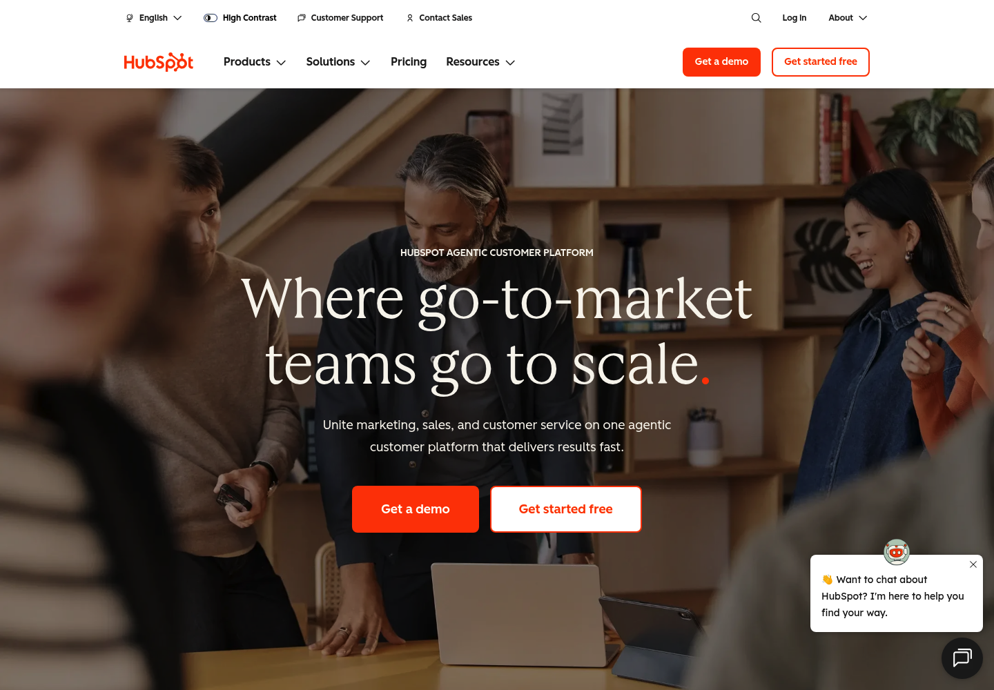 HubSpot Content Assistant website screenshot