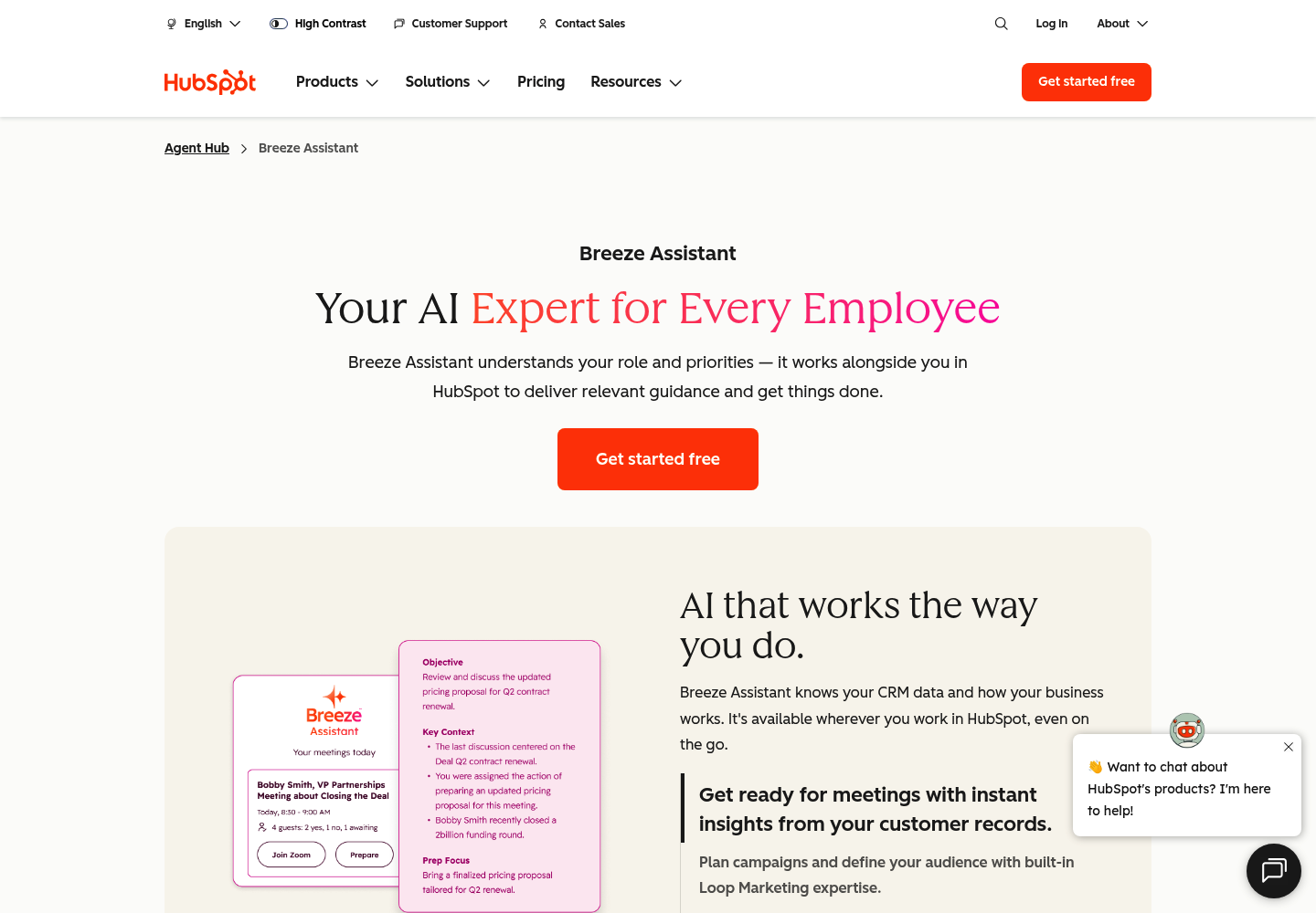 Chatspot AI website screenshot