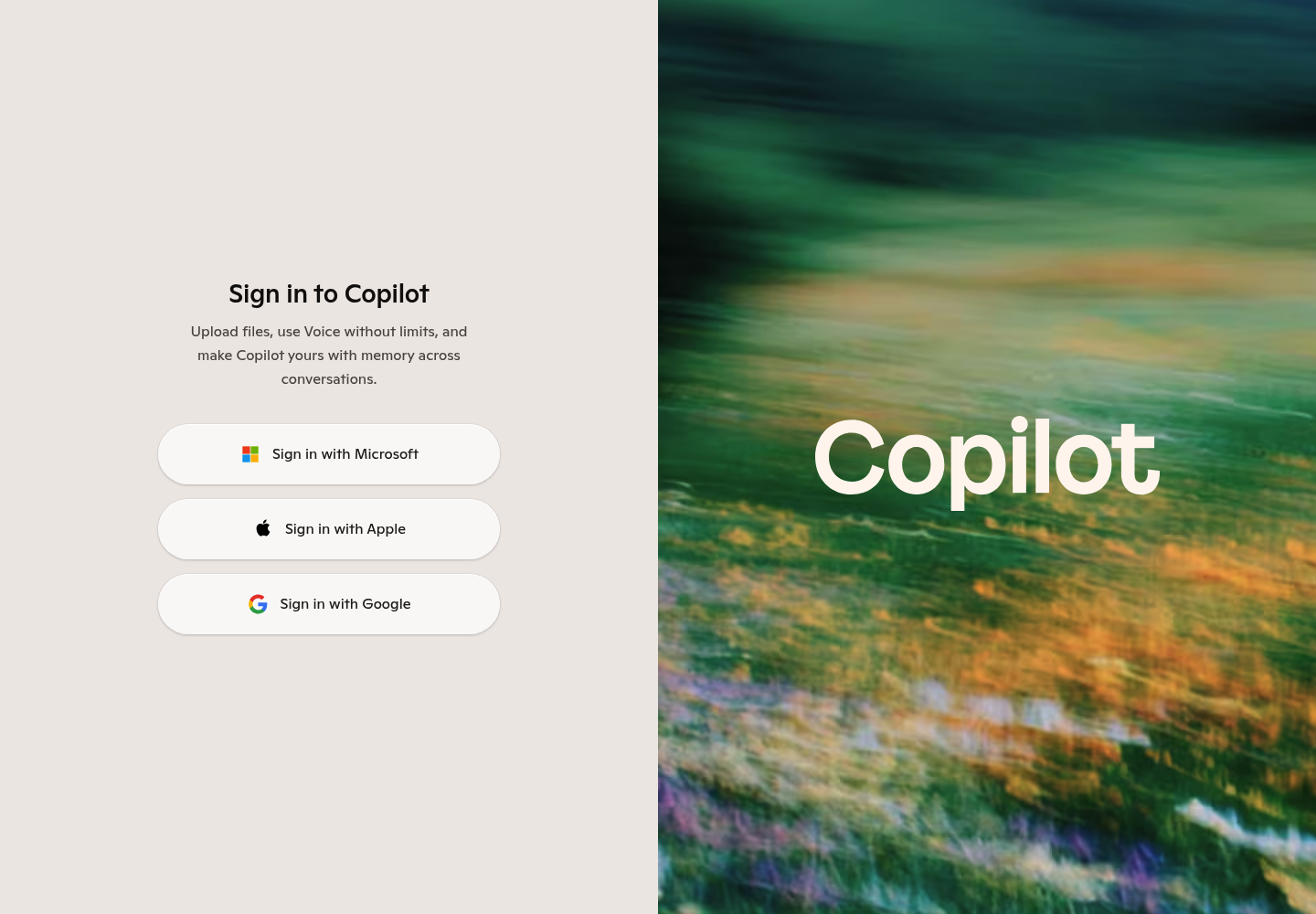 Bing AI website screenshot