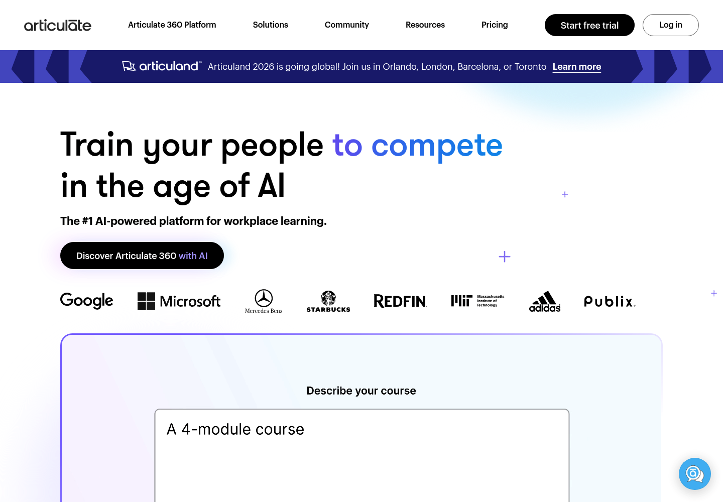 Articulate AI website screenshot