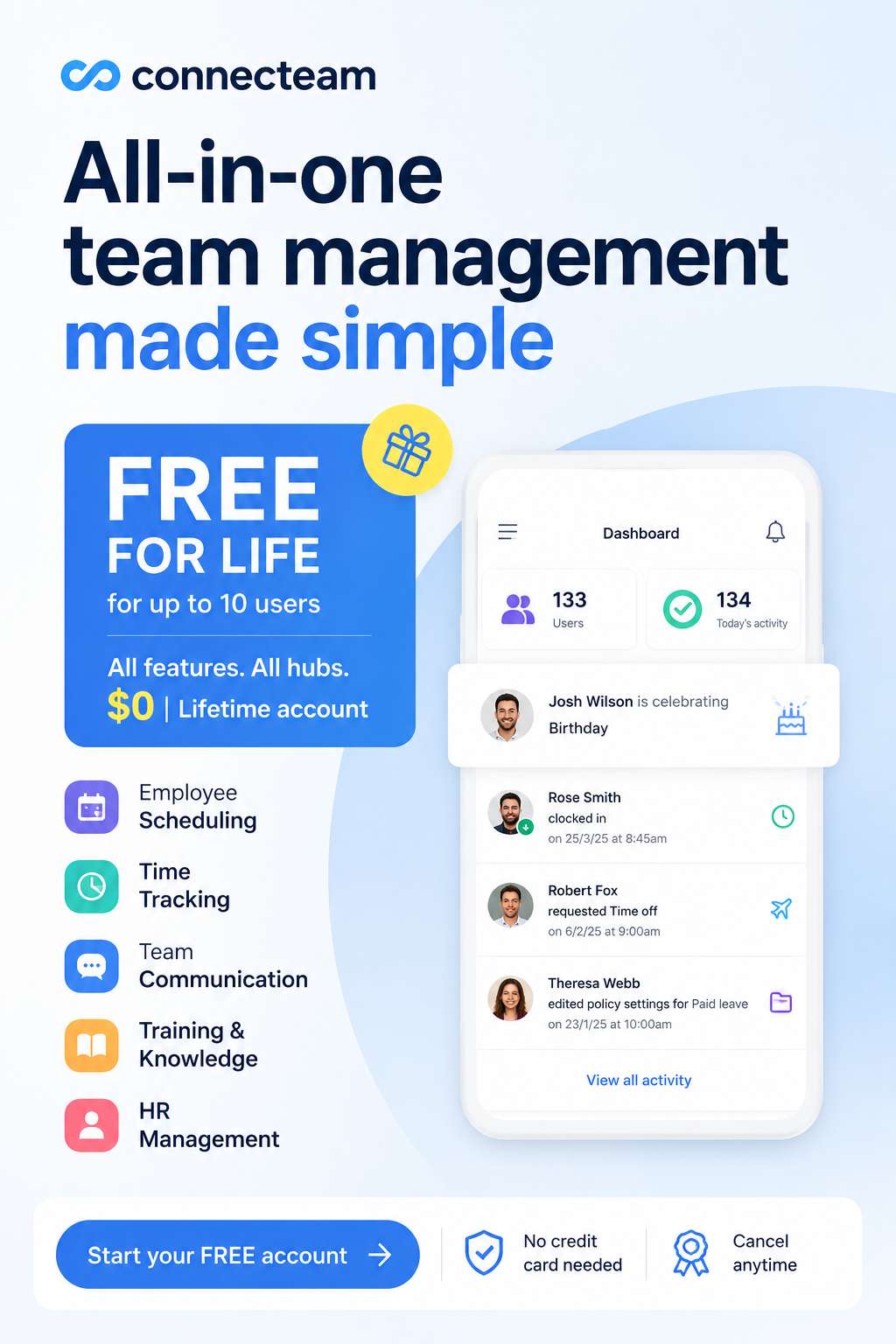 FREE Team Management App for Small Businesses — All-In-One Workforce Tools