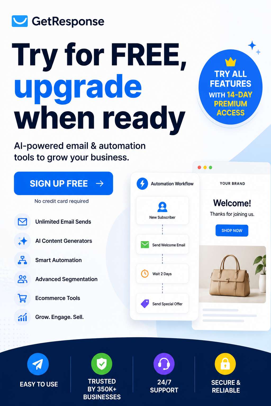 FREE AI Email Marketing & Automation Platform — Start Your 14-Day Premium Trial