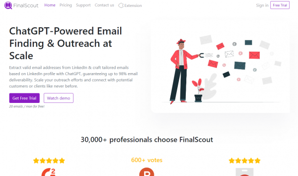 FinalScout - ChatGPT Driven Linkedin Emails