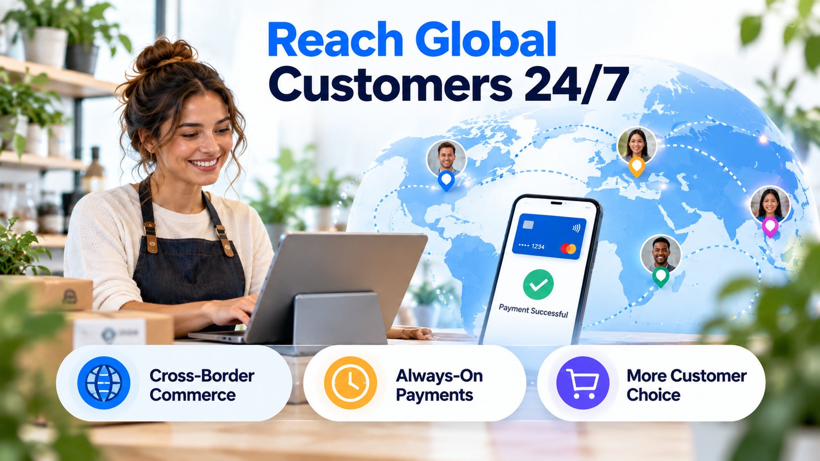 Reach global customers 24 7