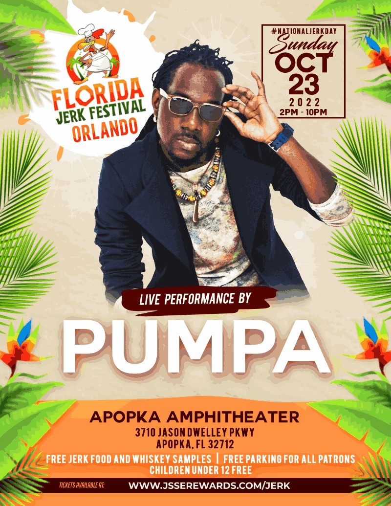 Pumpa Performs Live @ Florida Jerk Festival, Oct 23, 2022 #nationaljerkday #foodie #musicfestival @floridajerkfest @jssexchange
