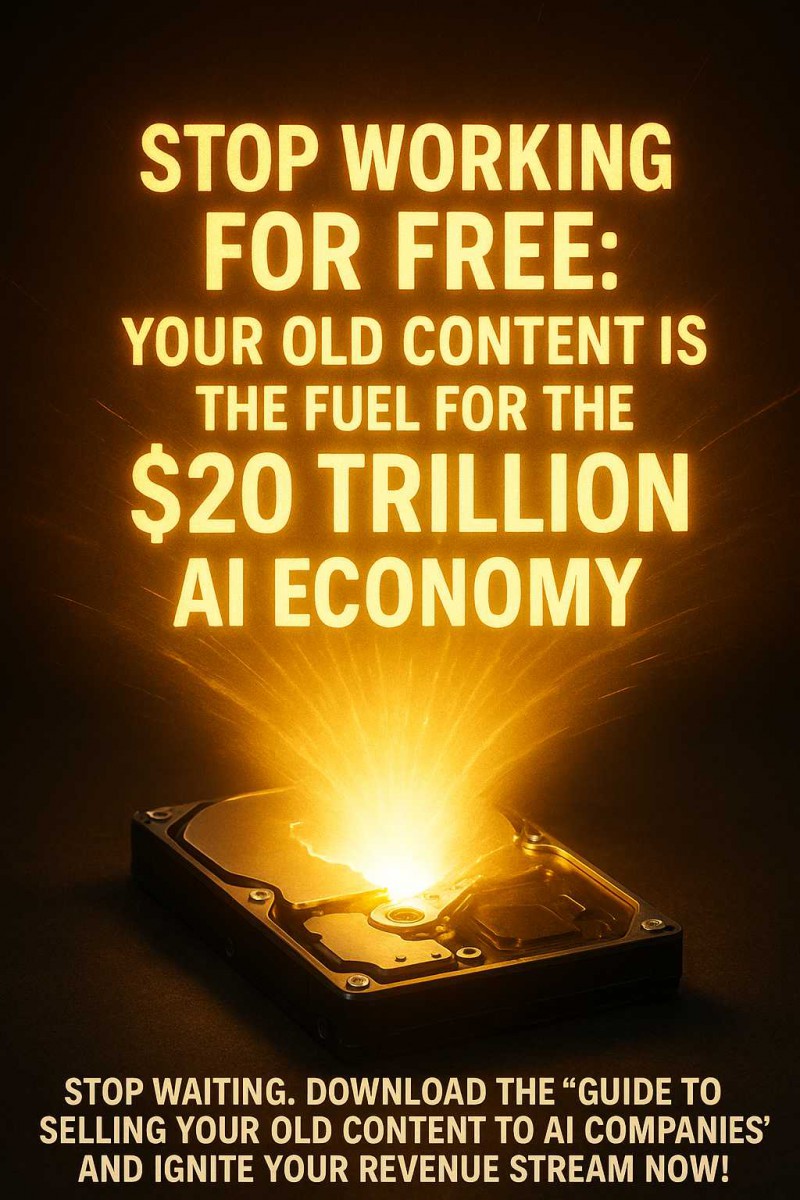 Stop Working for Free — Your Old Content Is the Fuel for the $20 Trillion AI Economy