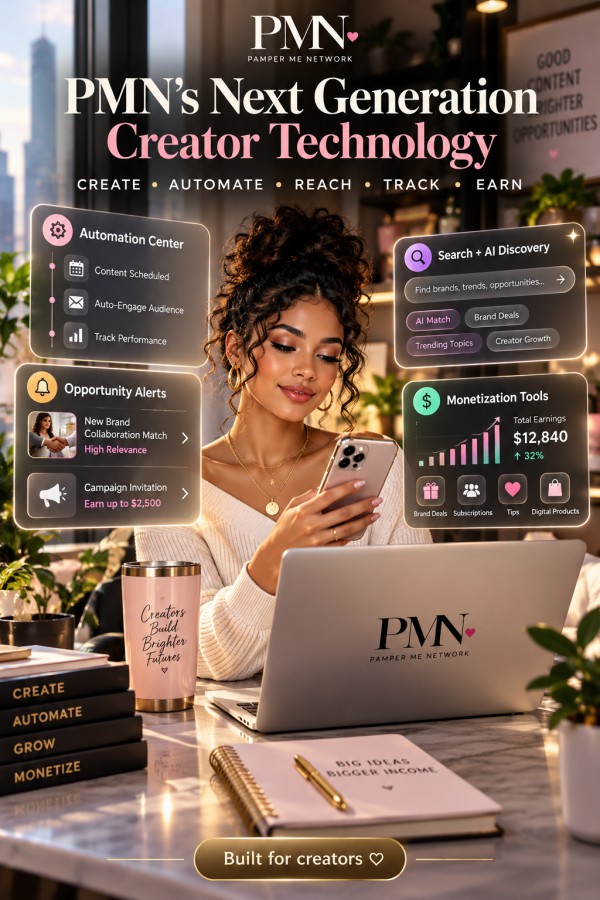 Pamper Me Network Is Building a New Generation of Creator Technology: Create, Automate, Reach, Track and Earn