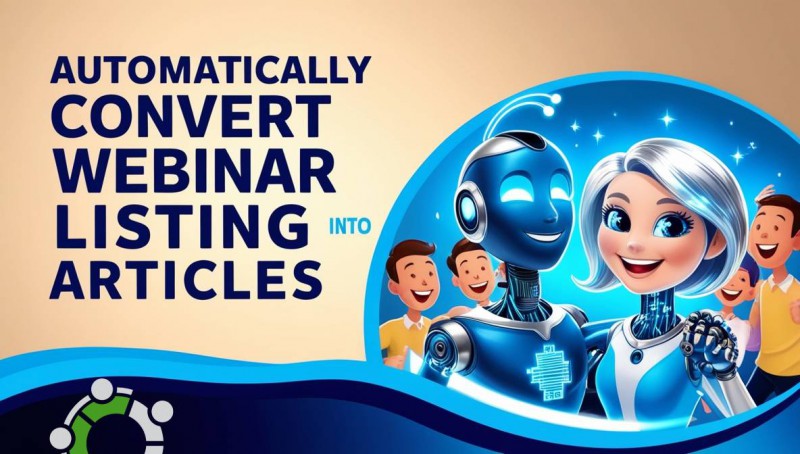 Effortless Content Creation: Turn Webinars Into Articles With AI & Social Rewards!