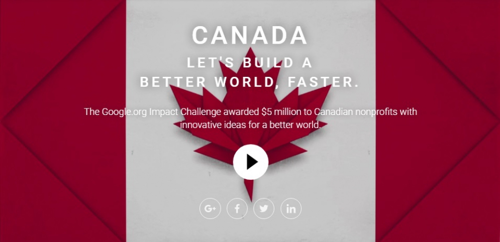 Google Impact Challenge Awards $5 Million to Canadian Nonprofits With Innovative Ideas For A Better World @matrixthinker #startup #business @Googleorg #canada