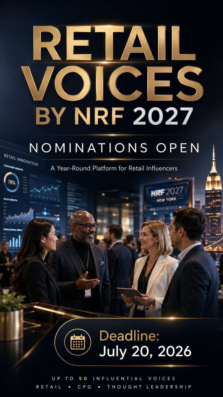 Retail Voices by NRF 2027 Nominations Open: A Major Opportunity for Retail and CPG Thought Leaders