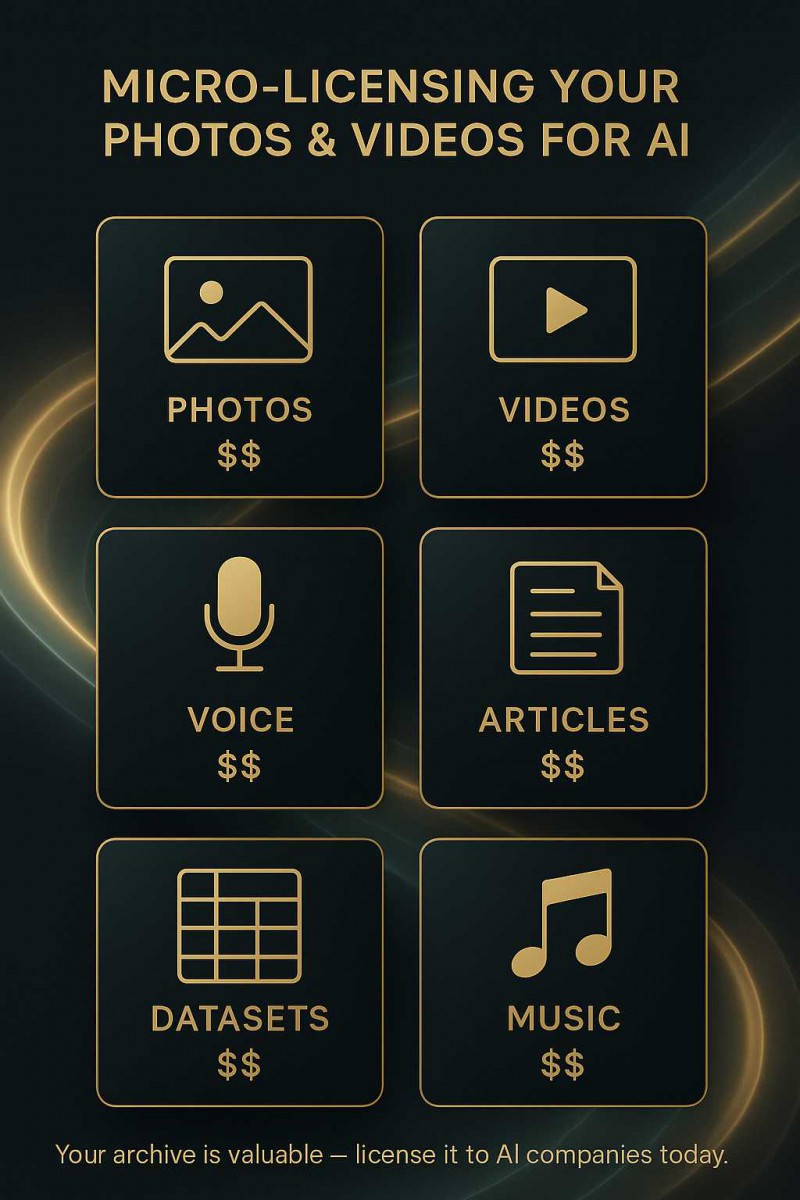 Micro Licensing Your Photos And Videos For AI