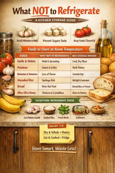 What NOT to Refrigerate: A Practical Kitchen Storage Guide