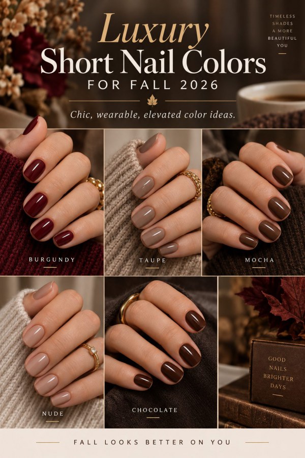Luxury Short Nail Colour For Fall 2026