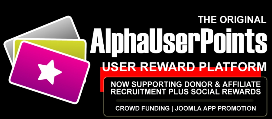 Alphauserpoints: Leading Rewards Management System For Joomla Is Now Better Than Ever