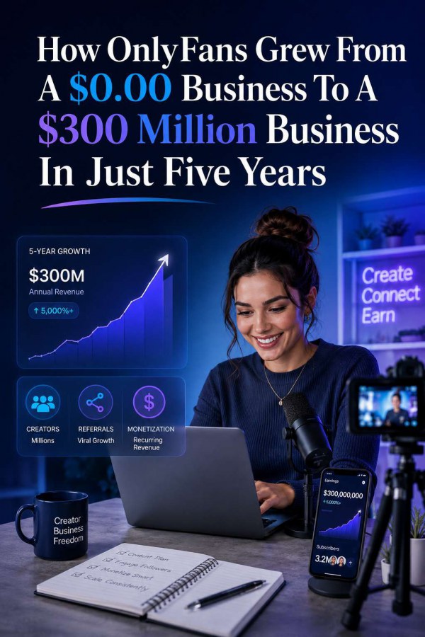 How OnlyFans Grew From A $0.00 Business To A $300 Million Business In Just Five Years