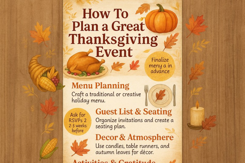 How To Plan A Great Thanksgiving Event