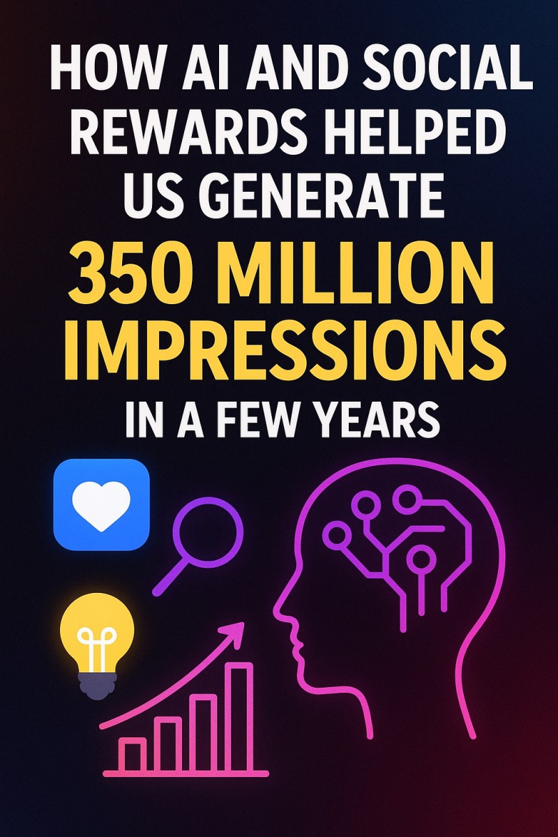 How AI And Social Rewards Helped Us Generate 350 Million Impressions In Just A Few Years