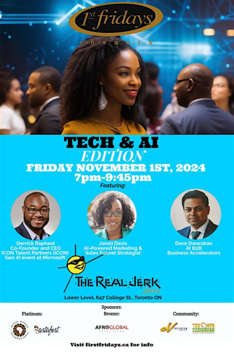 Explore AI Strategies For Small Businesses @ 1St Fridays Toronto Tech & AI Event, November 1St, 2024