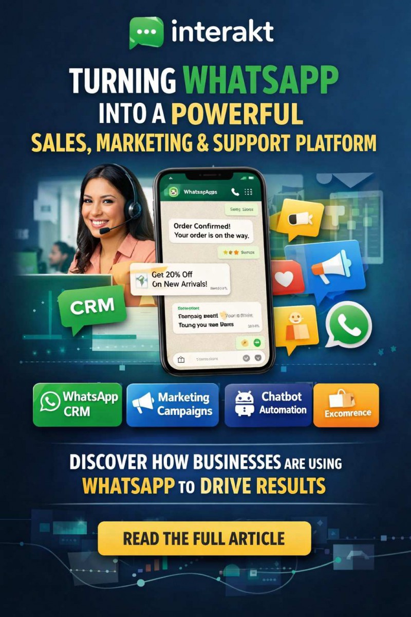 Interakt: How Businesses Are Turning WhatsApp Into a Powerful Sales, Marketing, and Customer Support Platform