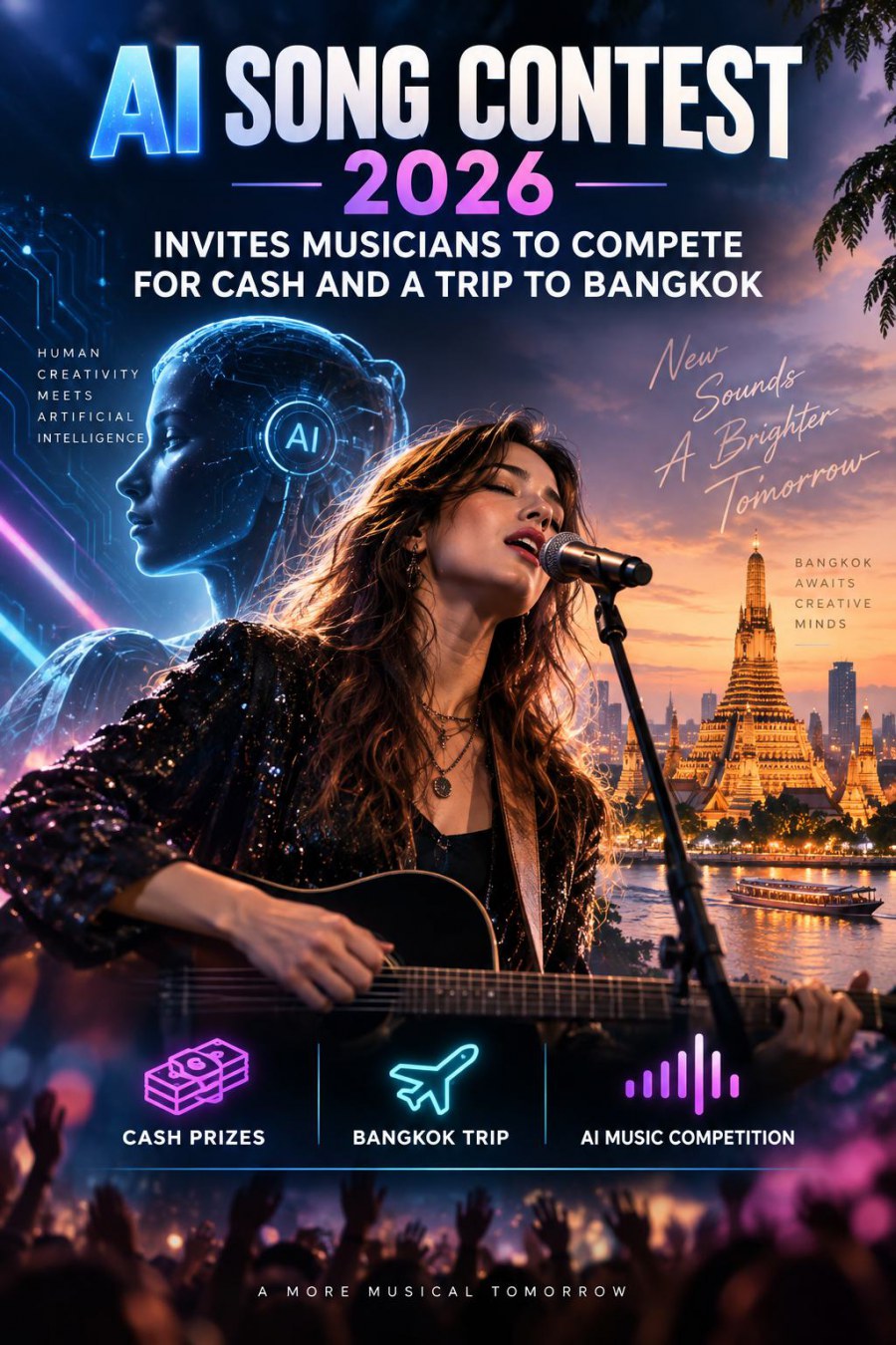 AI Song Contest 2026 Invites Musicians to Compete for Cash and a Trip to Bangkok