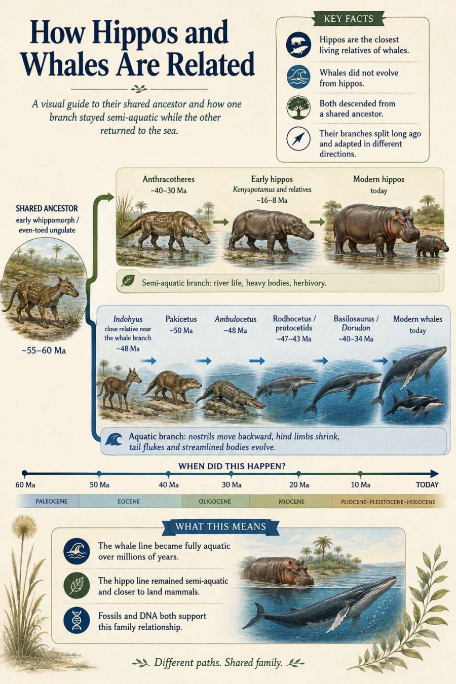 How Hippos And Whales Are Related: The Remarkable Evolutionary Story That Began On Land