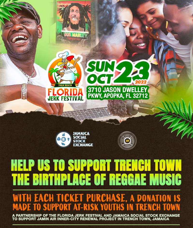 Jamaica Social Stock Exchange And Florida Jerk Festival Collaborate For Trench Town #nationaljerkday #foodie @floridajerkfest @jssexchange