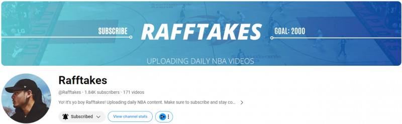 Introducing @rafftakes YouTube Channel: Your Ultimate Source For @raptors And Nba Basketball Content