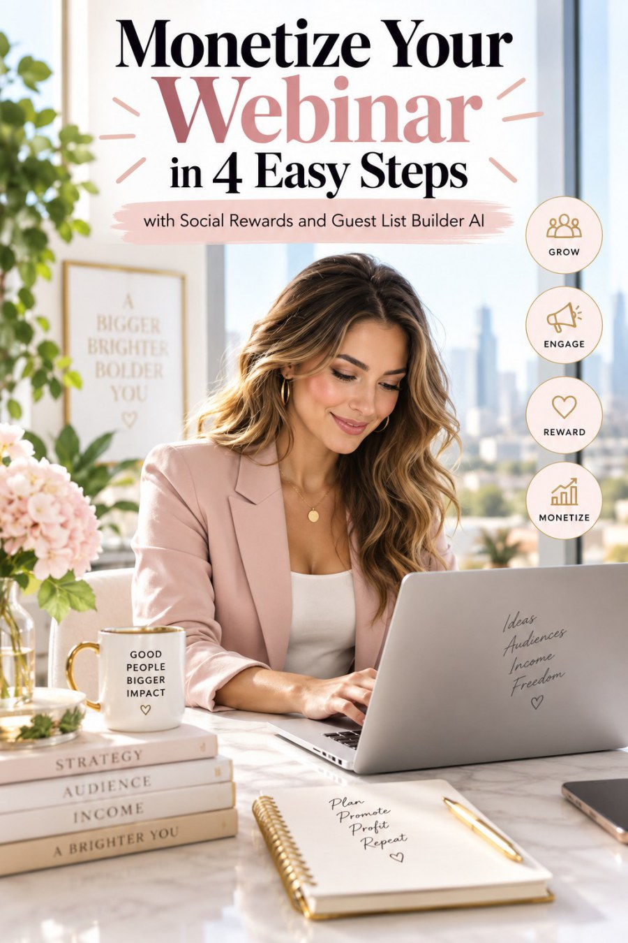 Monetize Your Webinar in 4 Easy Steps with AI & Social Rewards