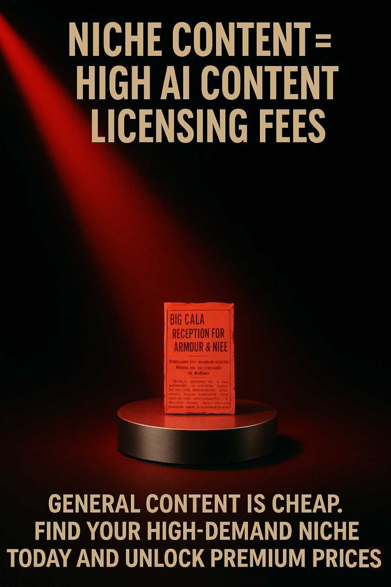 Niche Content = High AI Content Licensing Fees