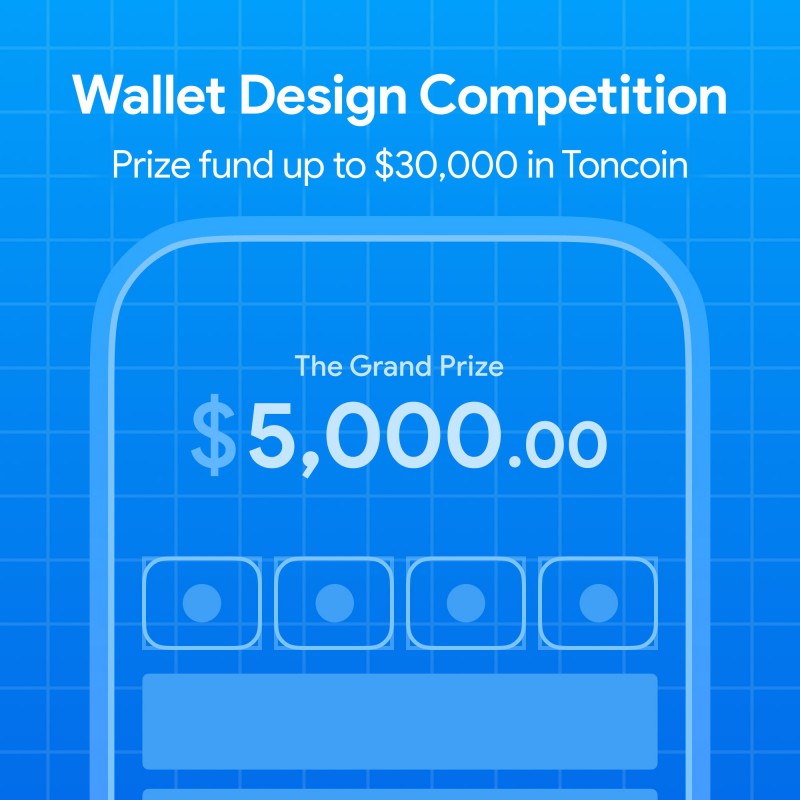 Wallet Design Contest: Up To $30,000 In TonCoin Available To Be Won