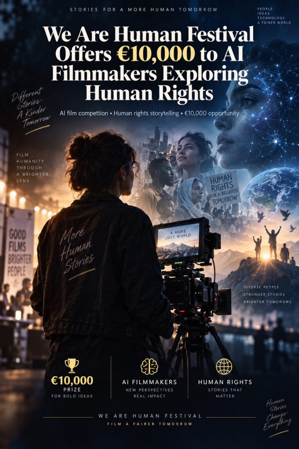We Are Human Festival Offers €10,000 to AI Filmmakers Exploring Human Rights