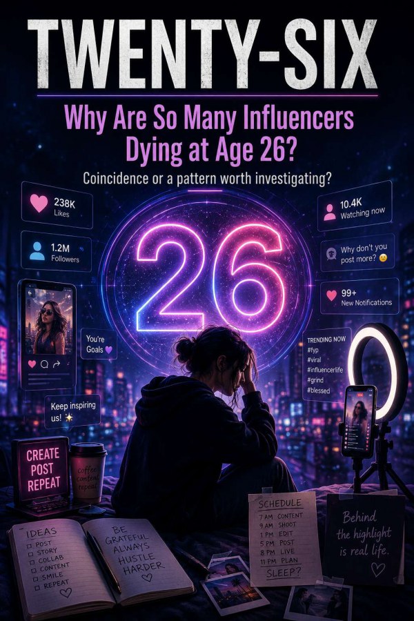 TWENTY-SIX : Why Are So Many Influencers Dying at Age 26? Coincidence or a Pattern Worth Investigating?