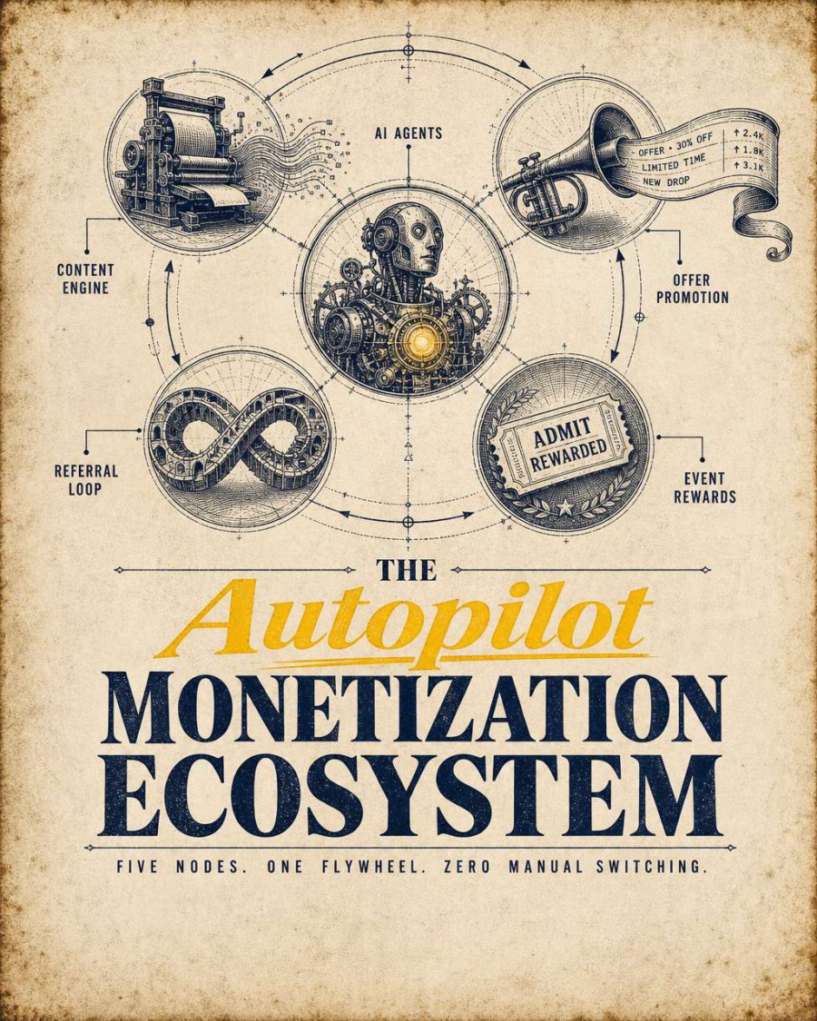 One Creator. Five Income Streams. On Autopilot.