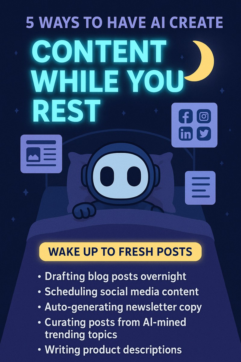 5 Ways AI Will Create & Monetize Content While You Sleep