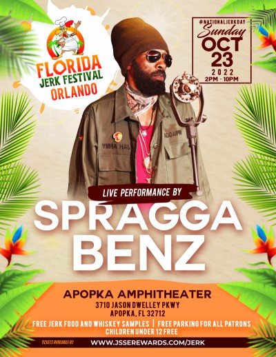Spragga Benz Performs Live @ Florida Jerk Festival, Oct 23, 2022 #NationalJerkDay #Foodie #MusicFestival @FloridaJerkFest @jssexchange